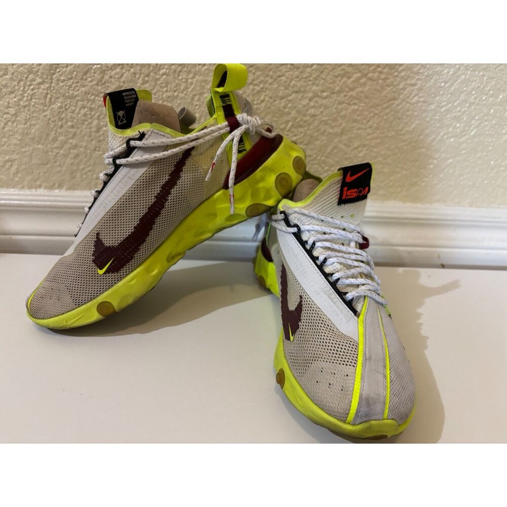 Nike React WR ISPA Platinum Volt Men’s 6.5 Women’s 8 CT2692-002 Sneakers